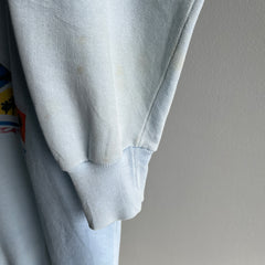1985/6 Super Thinned Out and Stained Surfing Front and Back Sweatshirt