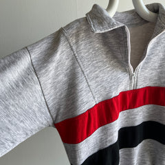 1980s 1/4 Zip Color Block Delight Sweatshirt