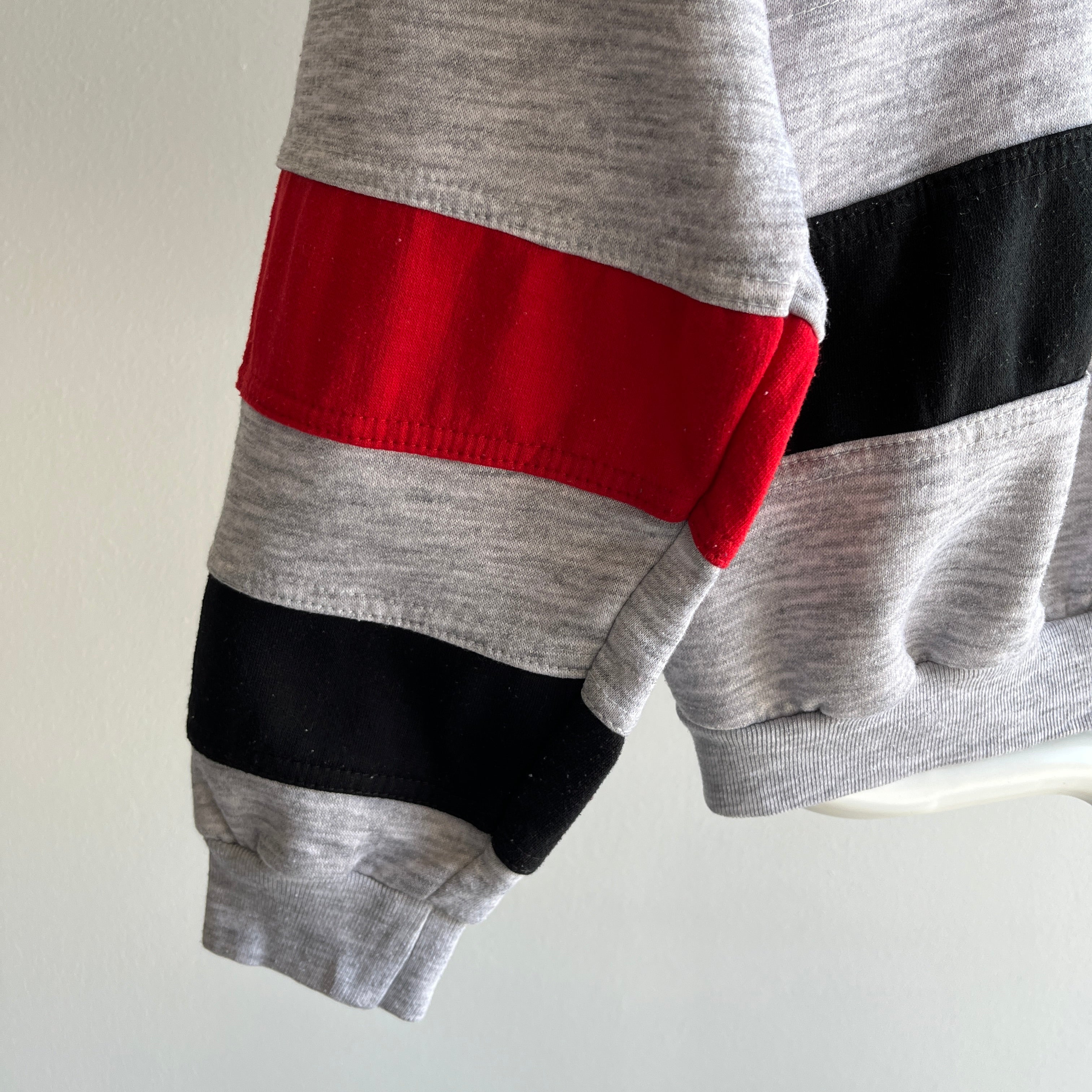 1980s 1/4 Zip Color Block Delight Sweatshirt