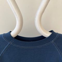 1960s Navy Blue Hilton Head South Carolina Short Sleeve Sweatshirt - Collectible