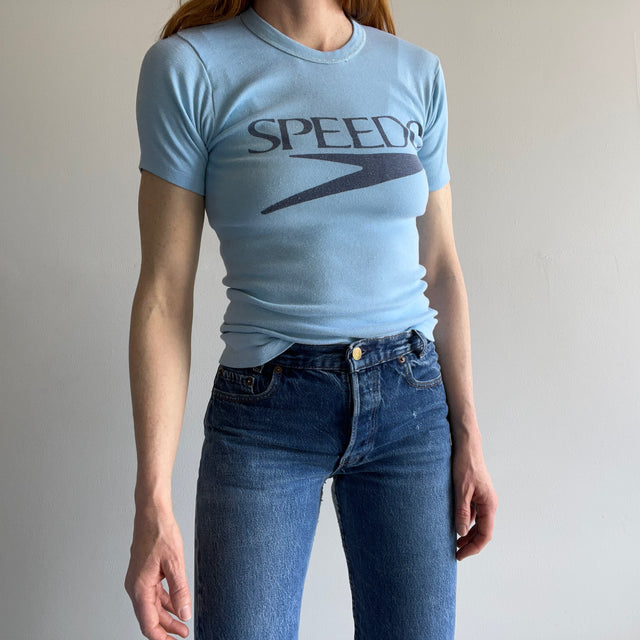 1970s Fitted and Ribbed Speedo T-Shirt