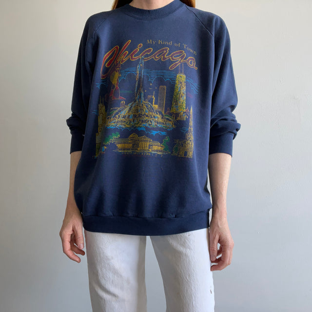 1980s My Kind of Town - Chicago - Thinning Sweatshirt