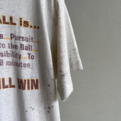 1996 Super Duper Mud Stained and Thin Football T-Shirt