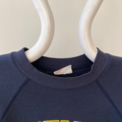 1980s/90s Michigan Wolverines DIY Cropped Raglan Sweatshirt