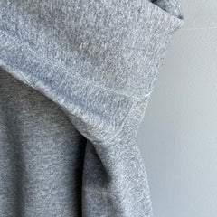 1980s Heavyweight Underarm Gusset Blank Gray Sweatshirt - !!!!