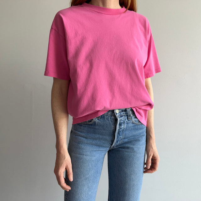 1980s Perfectly Worn HHW Pink Cotton T-Shirt