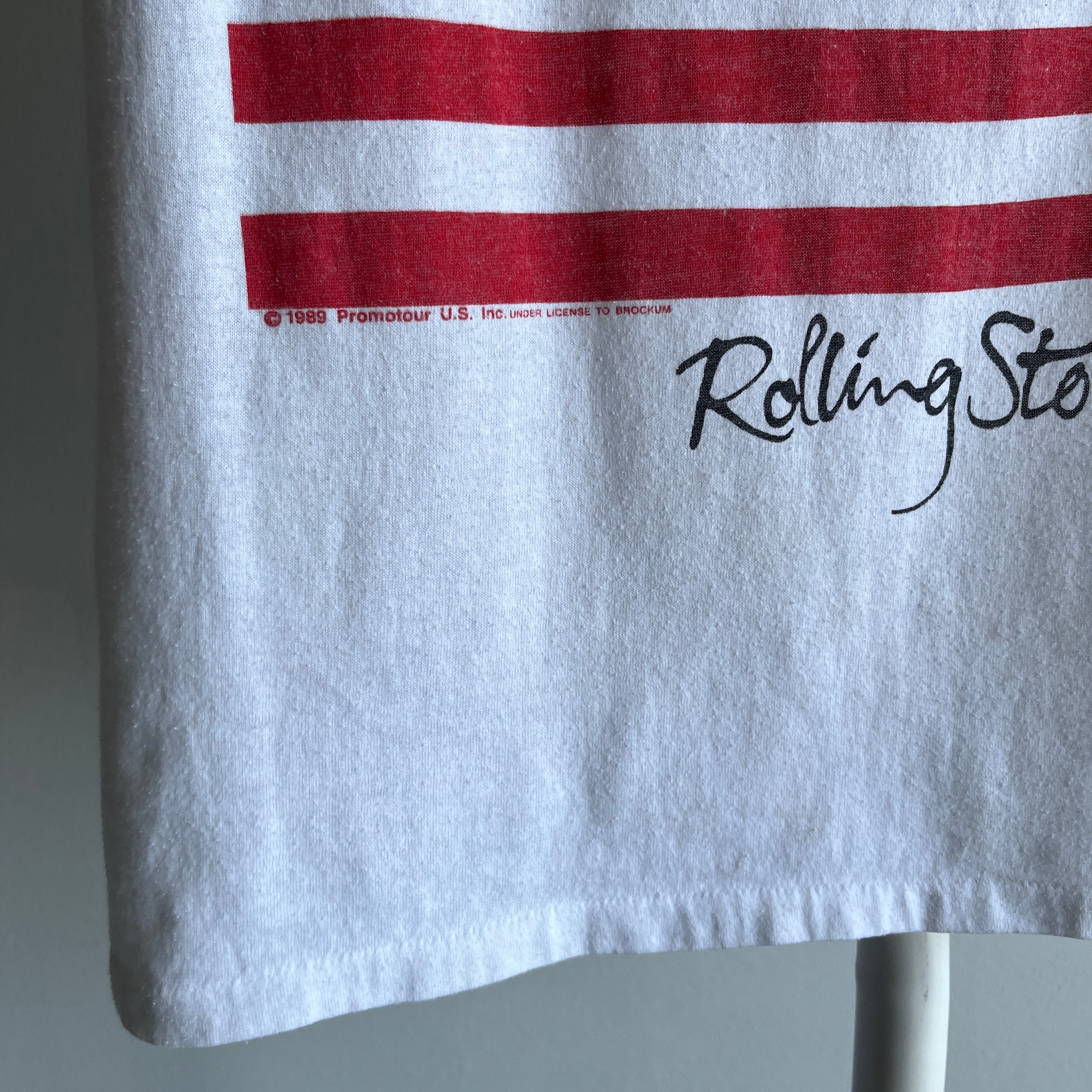 1989 Rolling Stones The North American Tour T-Shirt (Front and back)