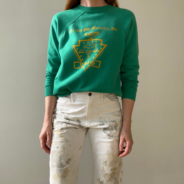 1970s/80s Chi Eta Phi Sorority Raglan Sweatshirt