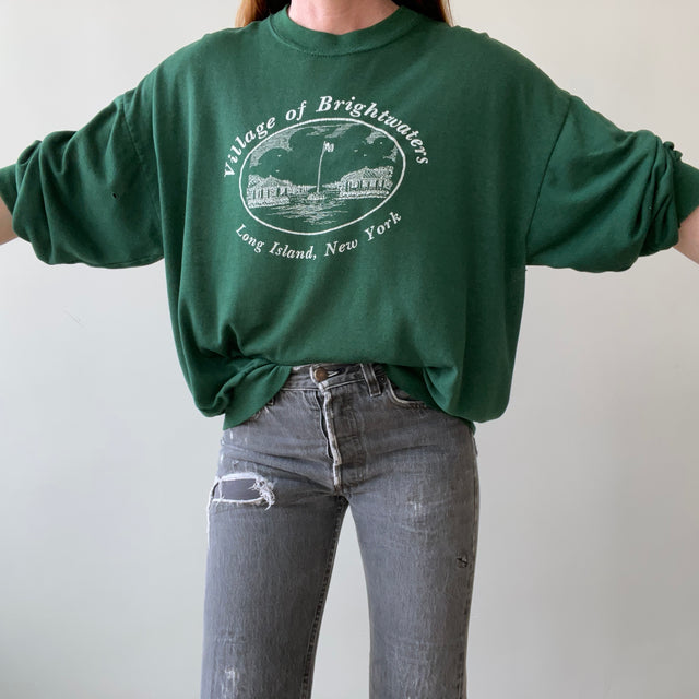 1980s Paper Thin Village of Brightwaters Sweatshirt - DCQL ALERT!!! Blownout!