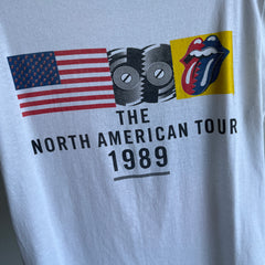 1989 Rolling Stones The North American Tour T-Shirt (Front and back)