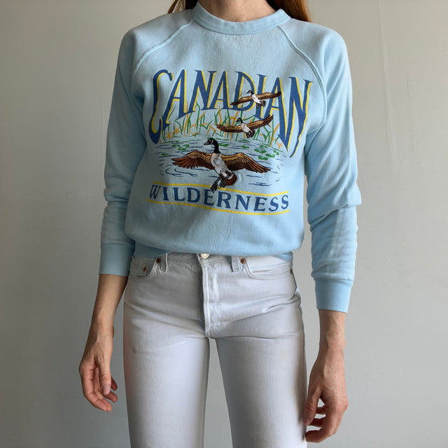 1980s Canadian Wilderness Rolled Neck Sweatshirt