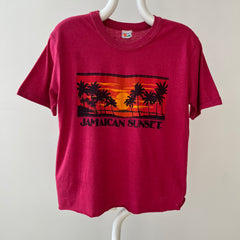 1970s Jamaican Sunset Cut Hem T Shirt