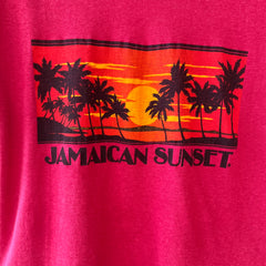 1970s Jamaican Sunset Cut Hem T Shirt