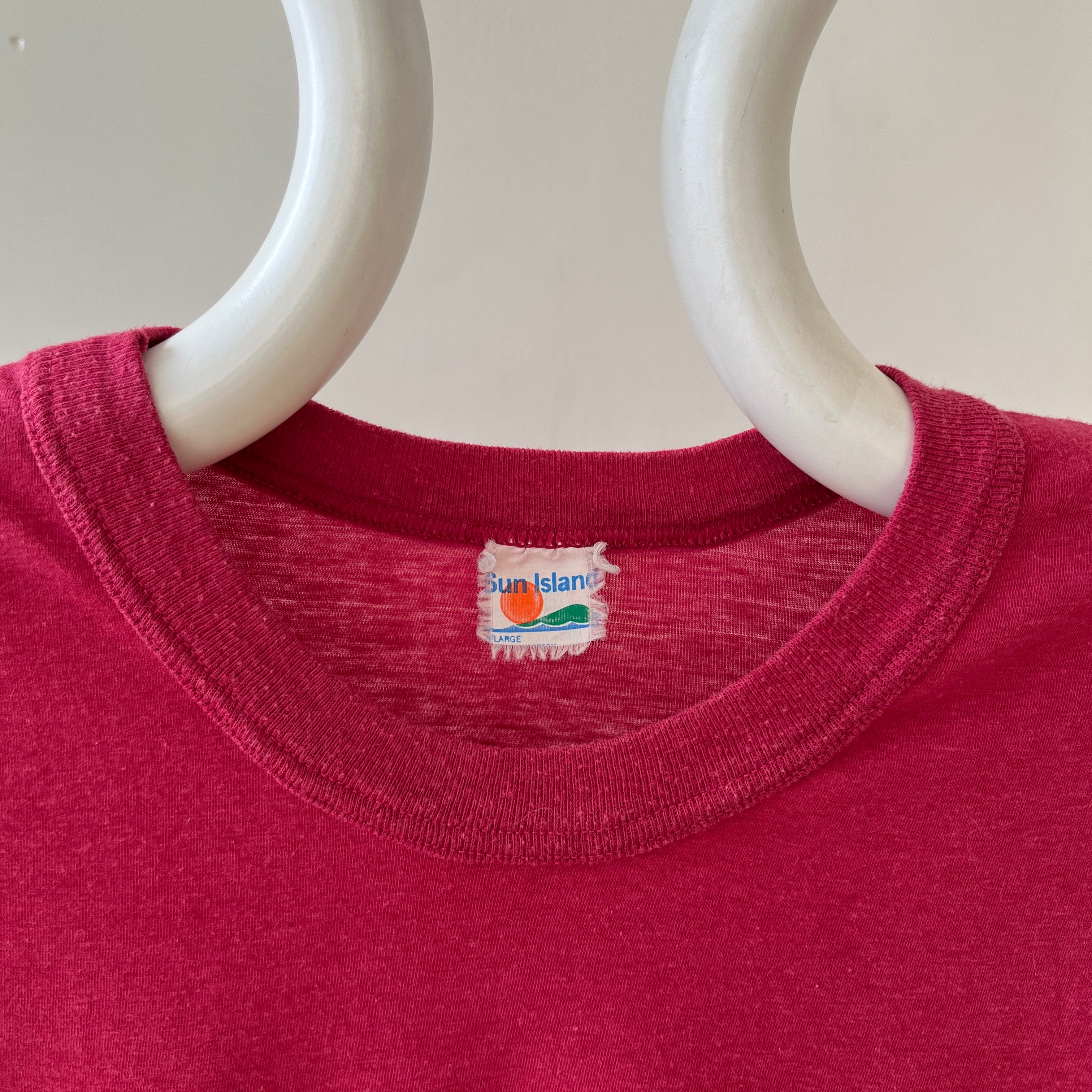 1970s Jamaican Sunset Cut Hem T Shirt