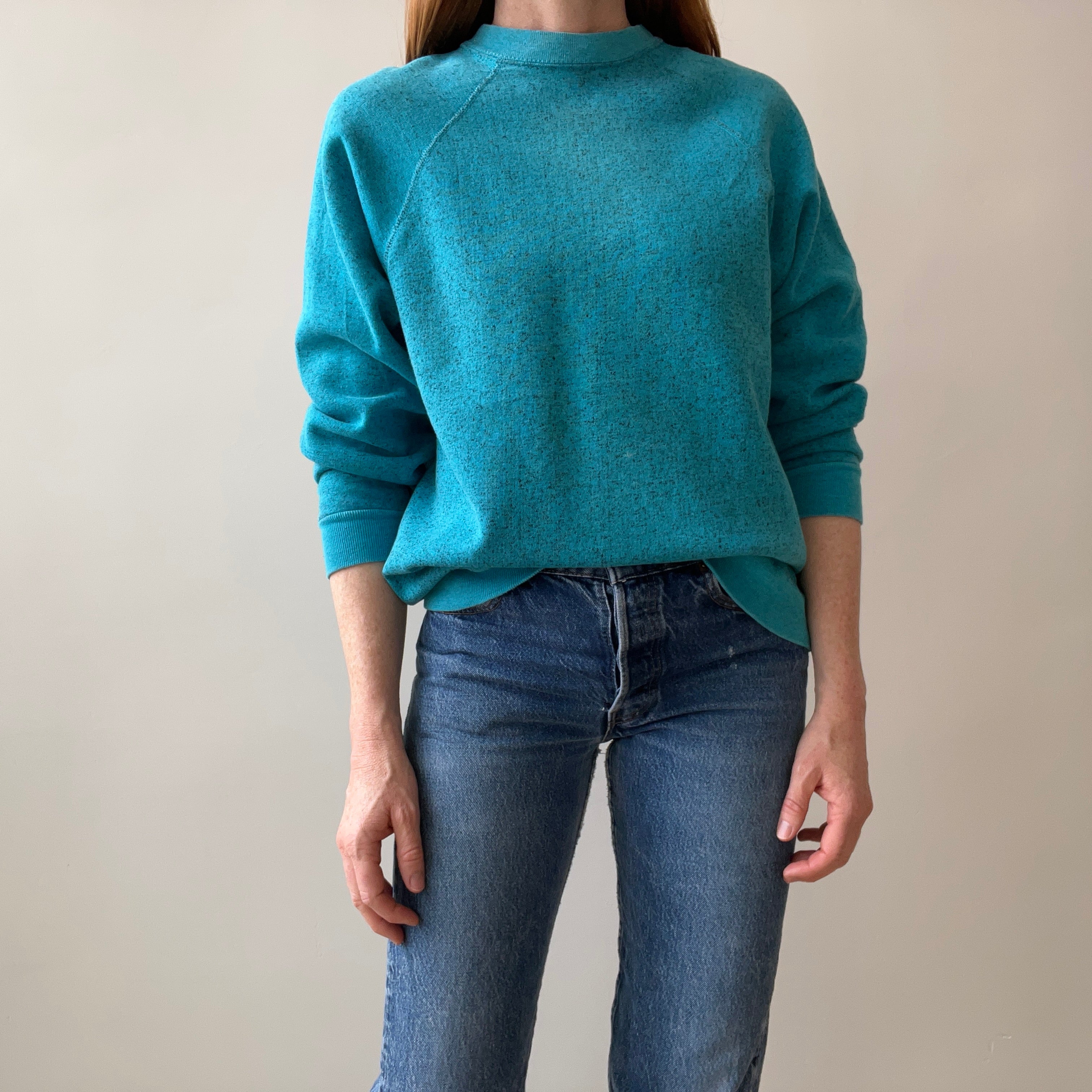 1980s Heather Turquoise Sweats Appeal