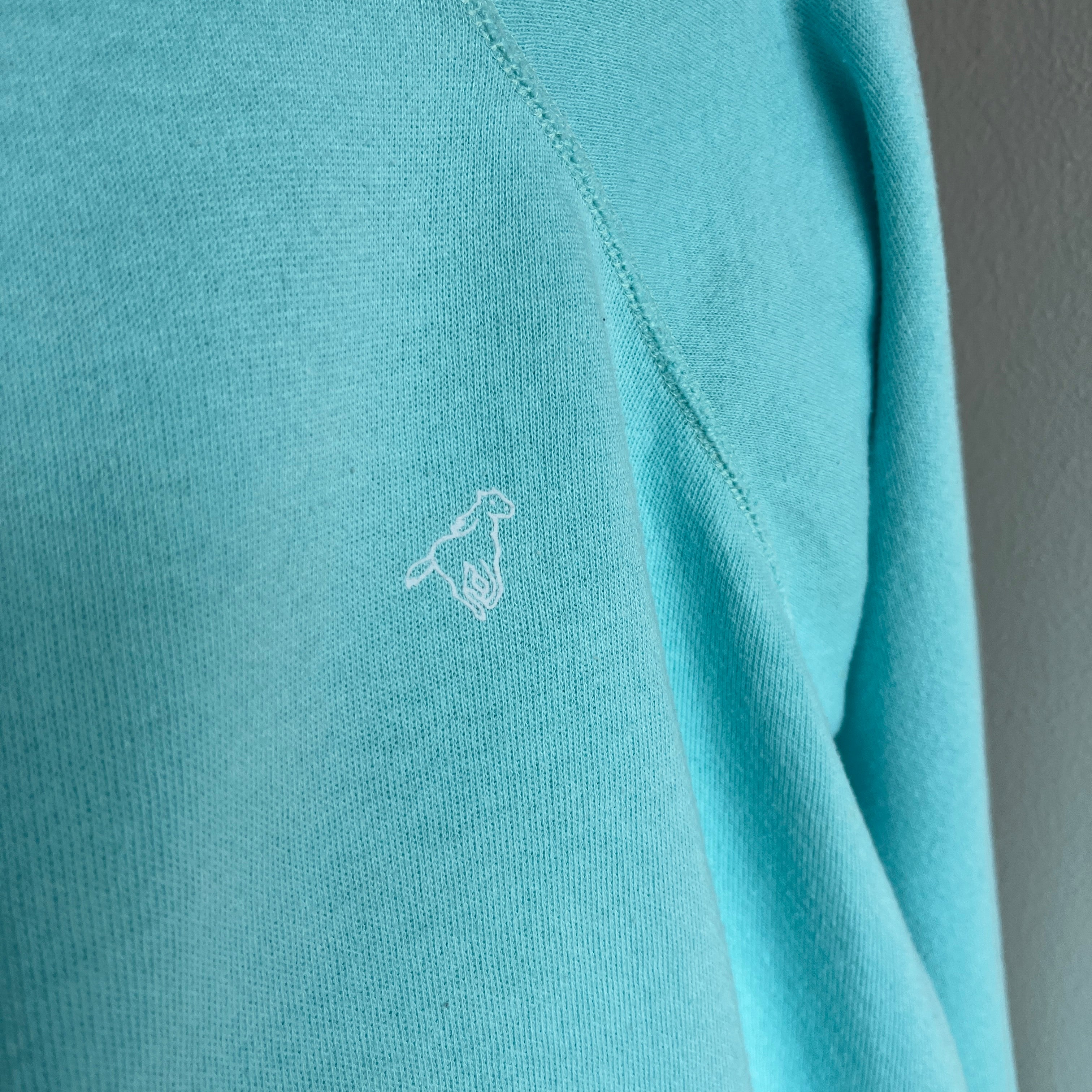 1970s/80s Wrangler Sweatshirt in Aqua Blue