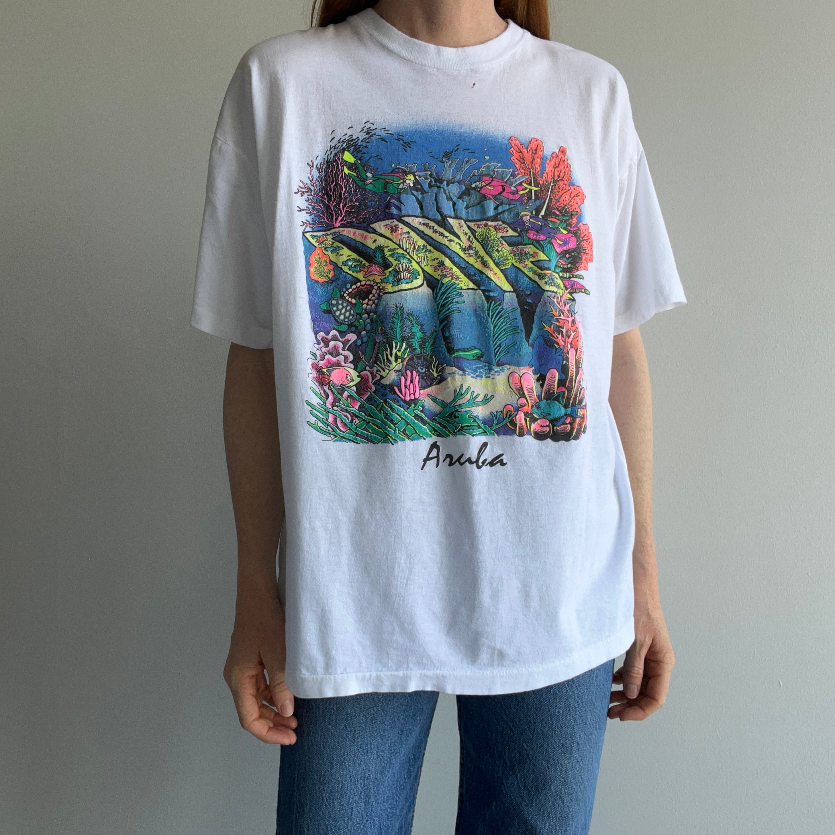 1980s Dive Aruba Cotton Tourist T-Shirt