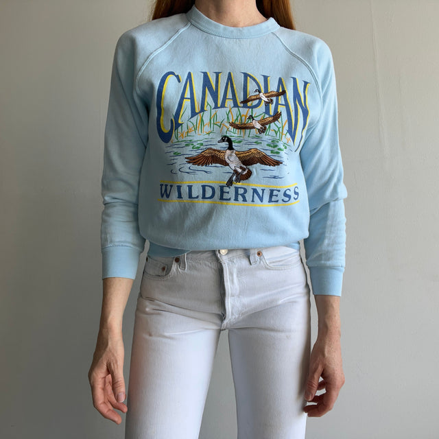 1980s Canadian Wilderness Rolled Neck Sweatshirt