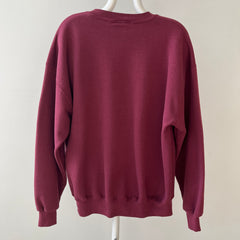 1980s Blank Burgundy Sweatshirt