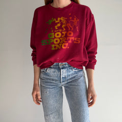 1970s Thinned Out Split Neck Tattered Torn Worn GoJo Sports Inc. Sweatshirt