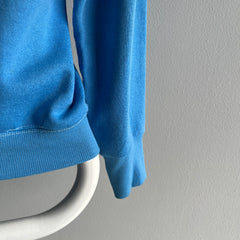 1970s Blank Big Sky Blue Raglan by Sportswear - Contrast Stitching