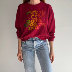 1970s Thinned Out Split Neck Tattered Torn Worn GoJo Sports Inc. Sweatshirt