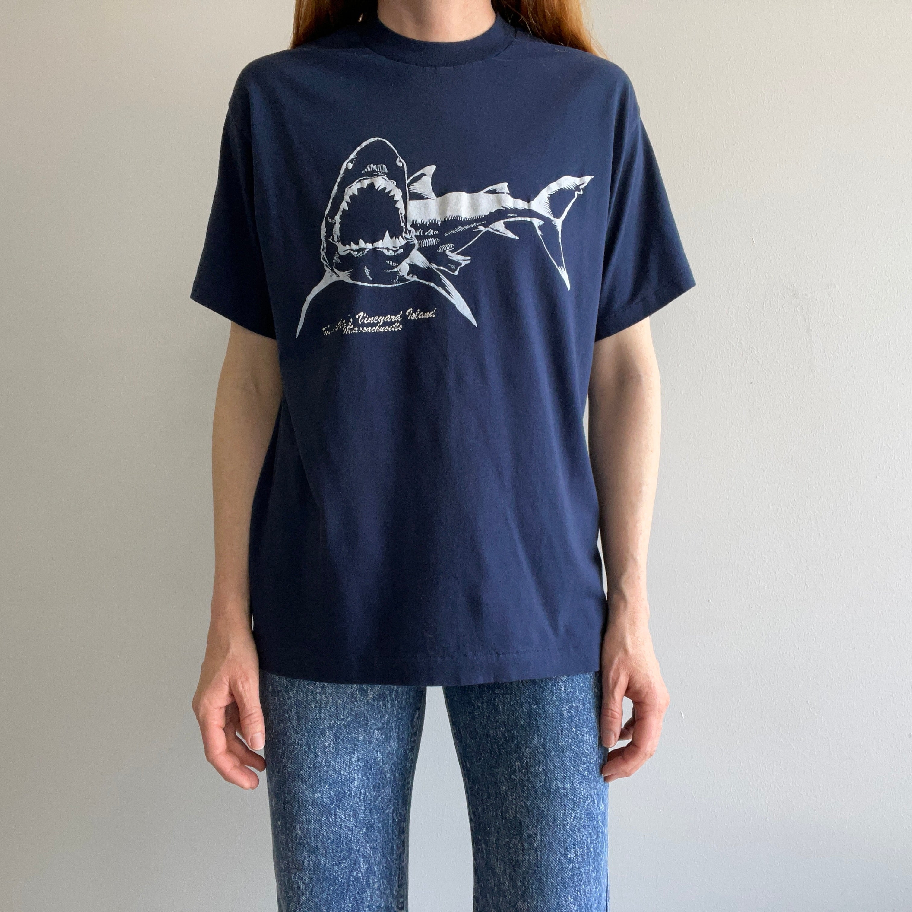 1980/90s Martha's Vineyard Shark T-Shirt