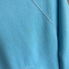 1980s Smaller Caribbean Blue Pull Over Hoodie by Sportswear