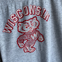 1970s Wisconsin Bucky The Badger!!! Football T-Shirt by Collegiate Pacific