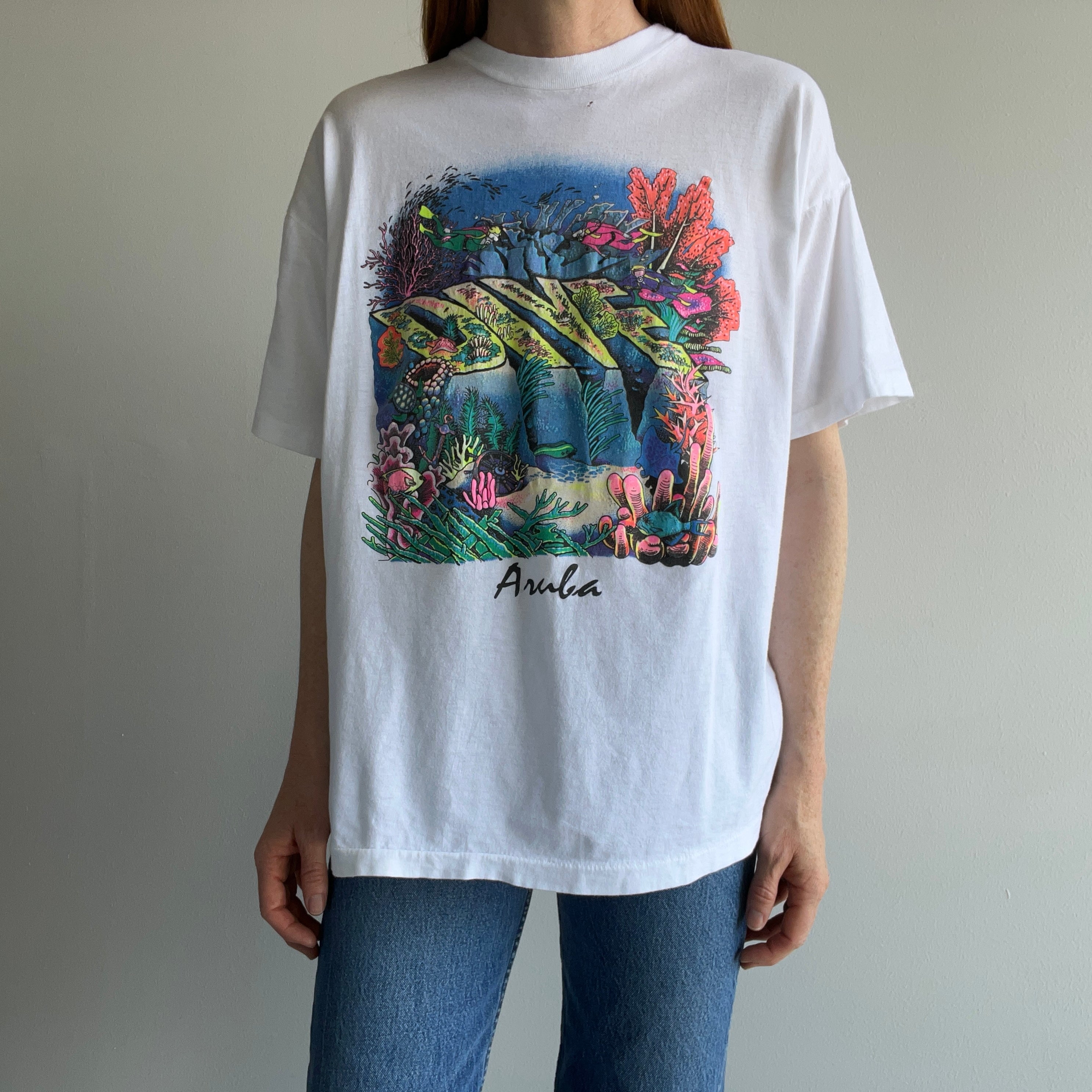 1980s Dive Aruba Cotton Tourist T-Shirt