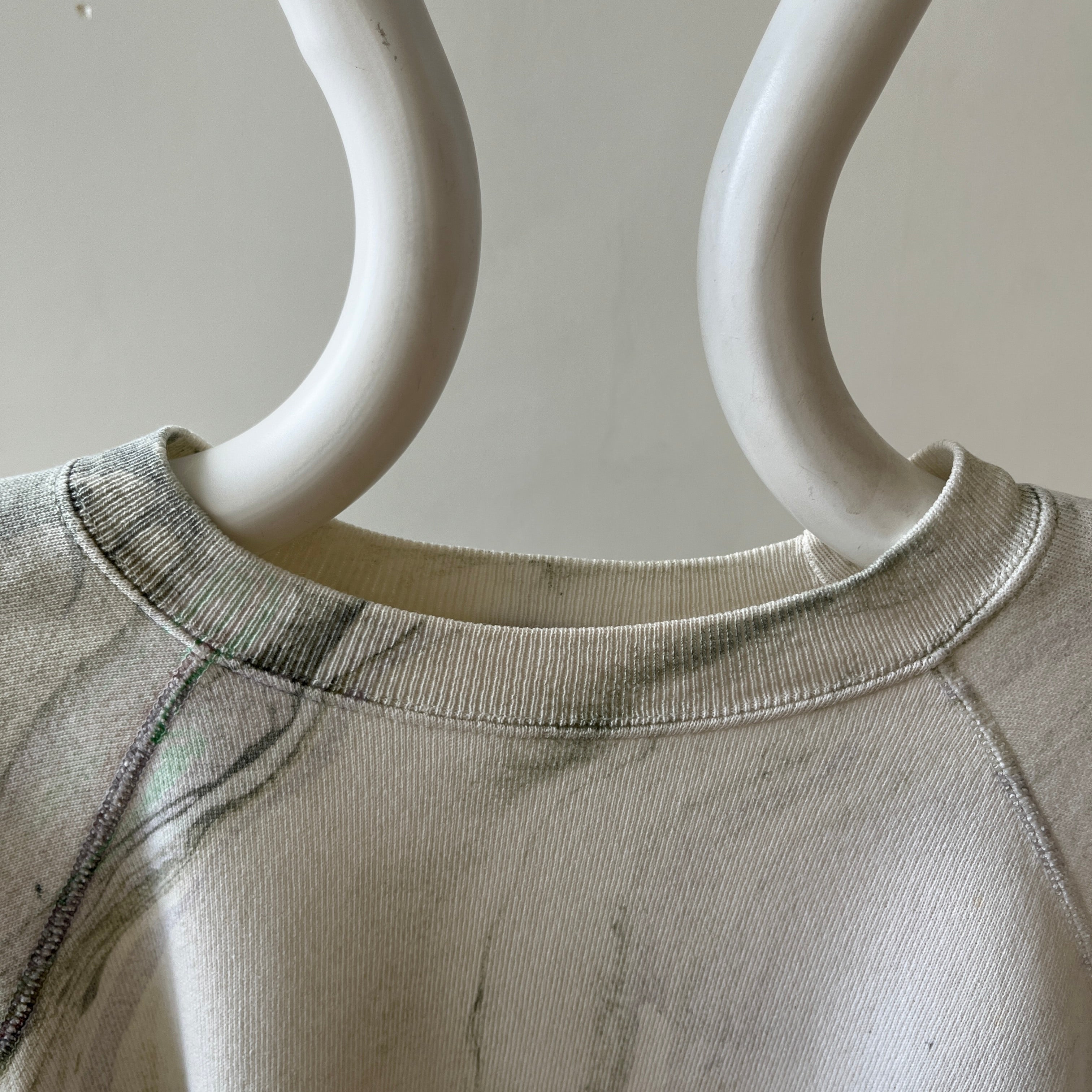 1980s/90s Marble Tie Dye Raglan Sweatshirt - Personal Collection Piece