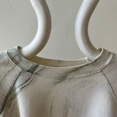 1980s/90s Marble Tie Dye Raglan Sweatshirt - Personal Collection Piece