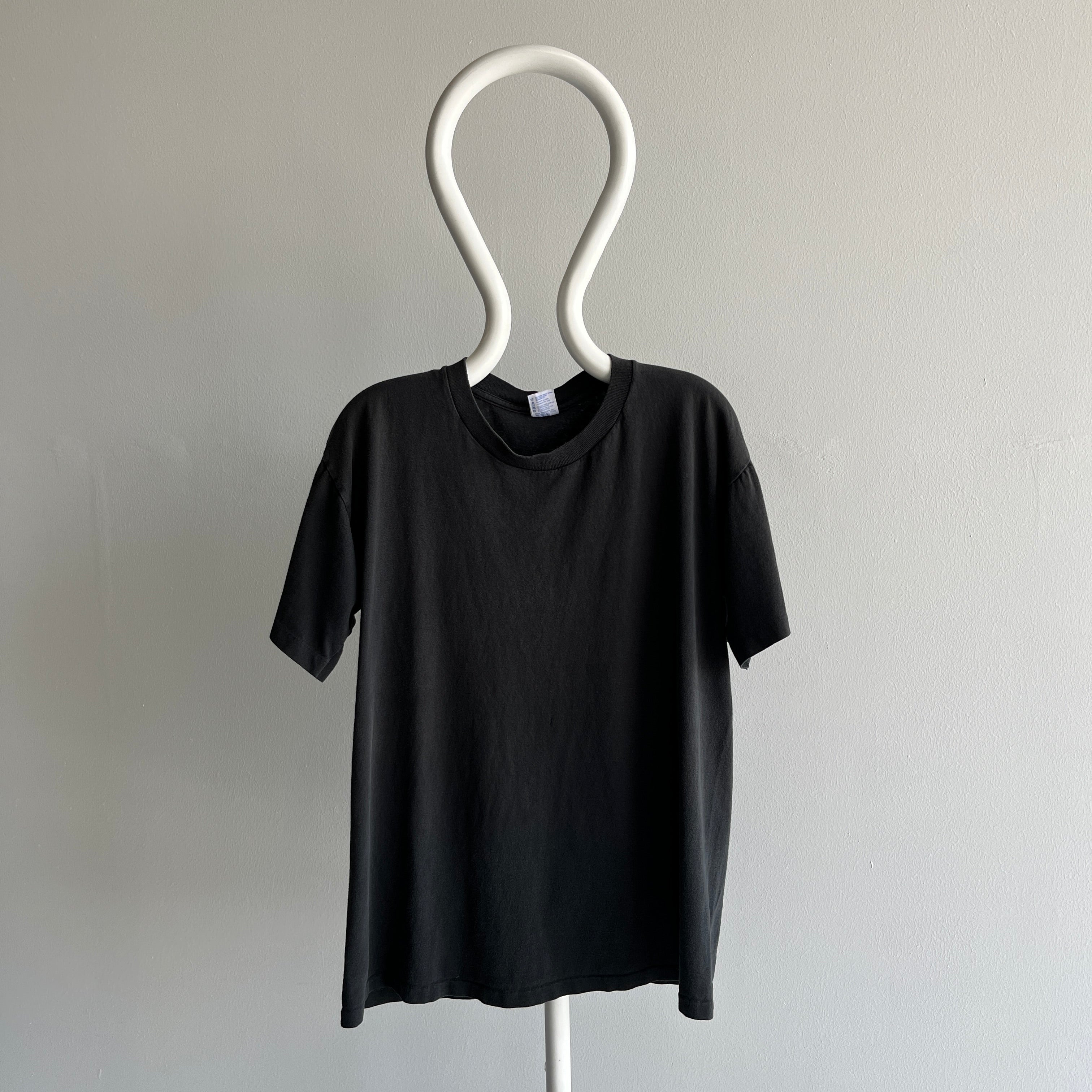 1980s Faded Blank Black Duke T-Shirt