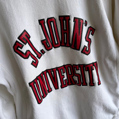 1980s St. John's University Reverse Weave Sweatshirt