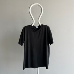 1980s Faded Blank Black Duke T-Shirt