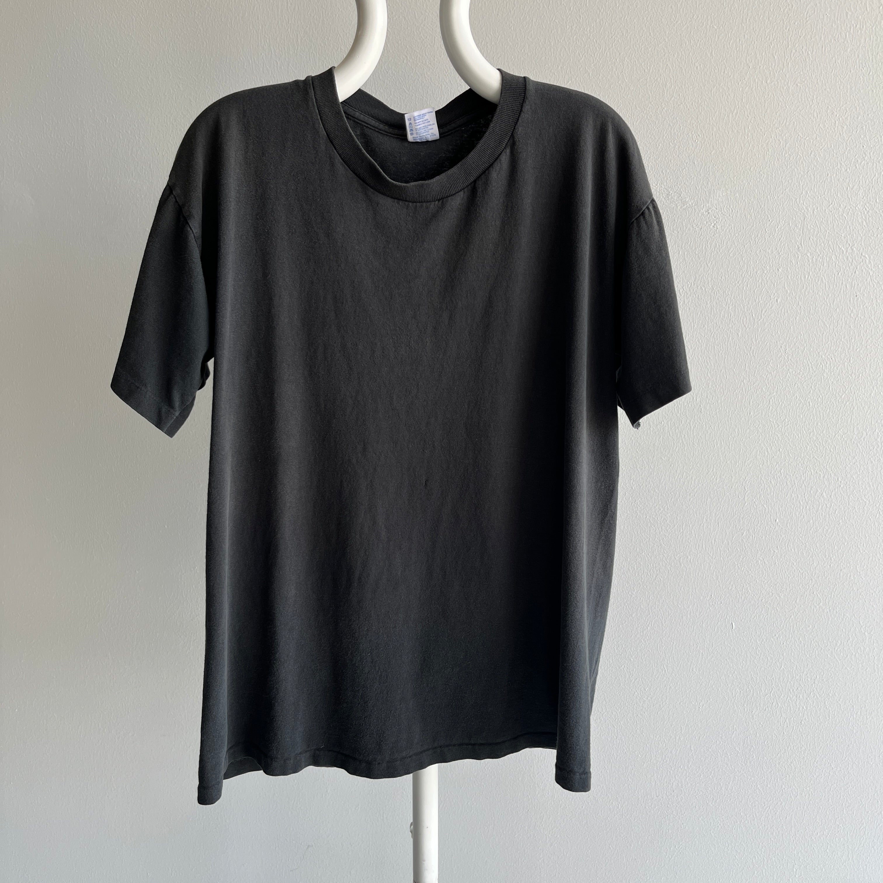 1980s Faded Blank Black Duke T-Shirt