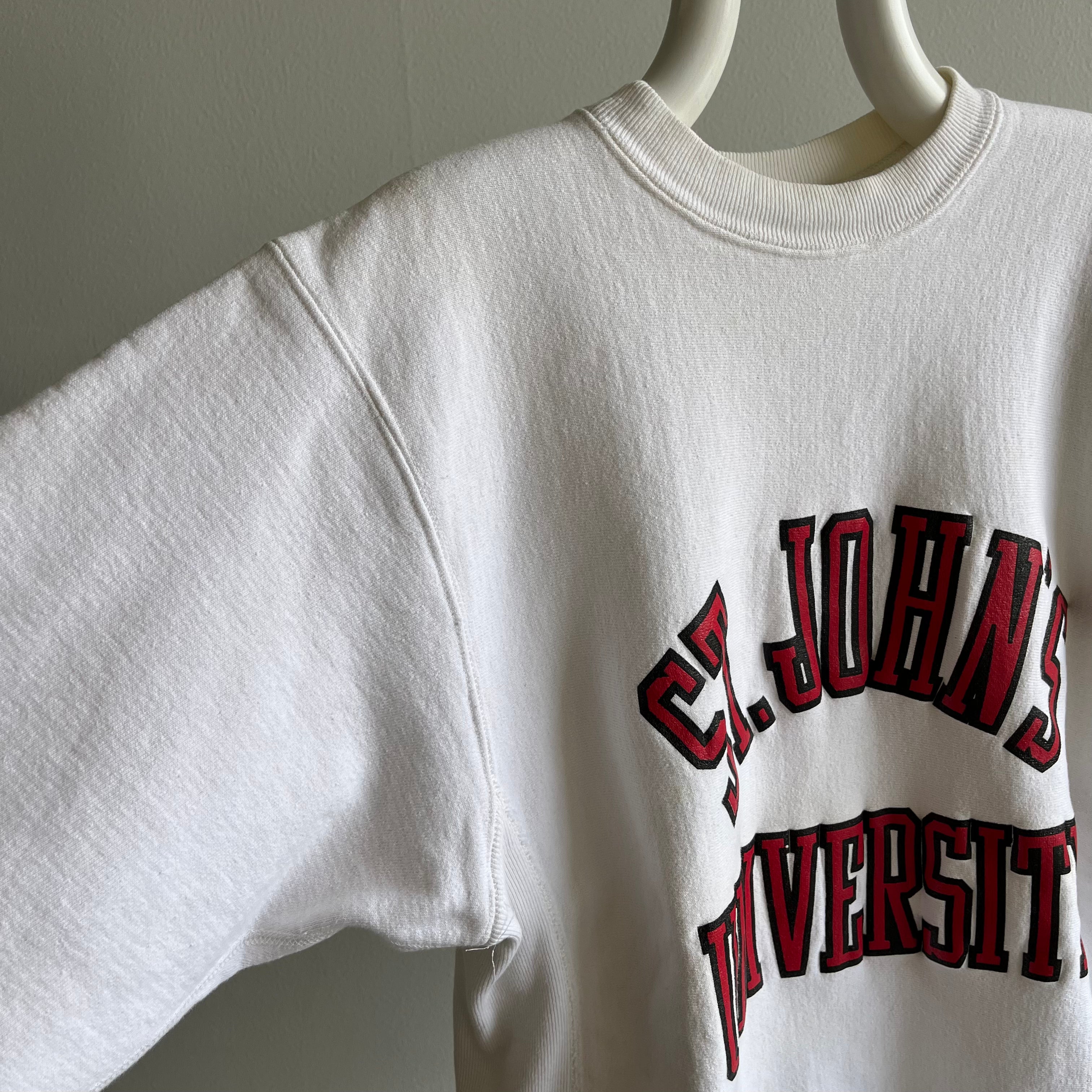 1980s St. John's University Reverse Weave Sweatshirt