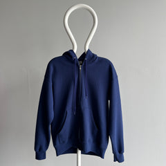 1980s Navy Zip Up Hoodie by Lee