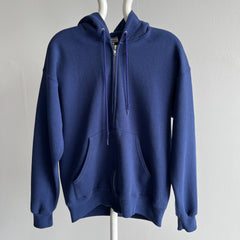 1980s Navy Zip Up Hoodie by Lee