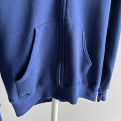 1980s Navy Zip Up Hoodie by Lee