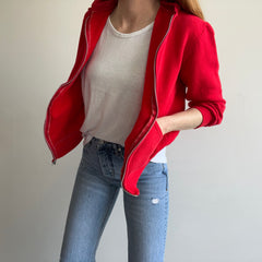 1980s Sweet Little Red Zip Up Hoodie