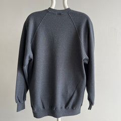 1980s Deep Gray Raglan by Jerzees