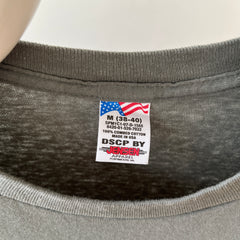 1980s Blank Sage Green T Shirt