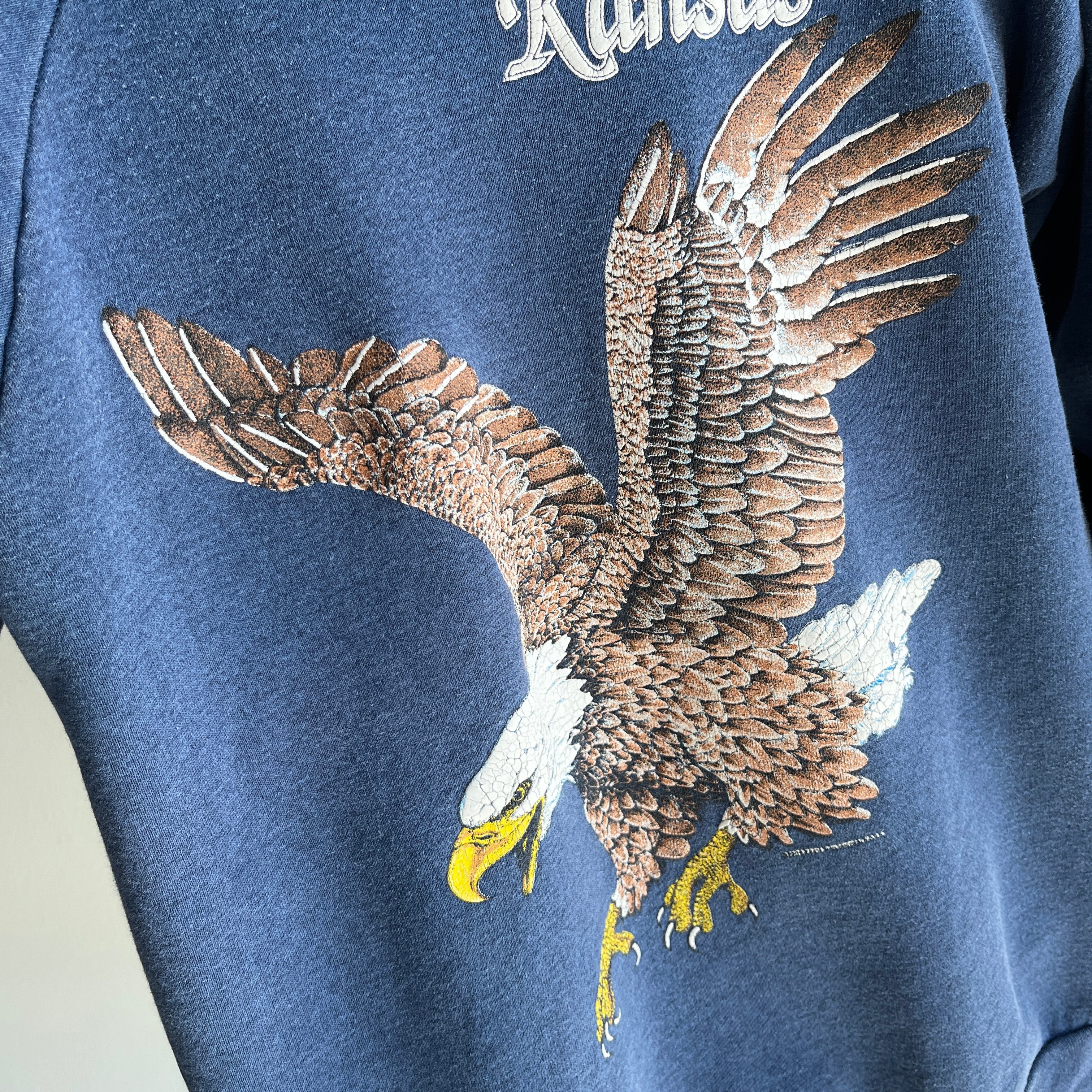 1990s Kansas Eagle Sweatshirt