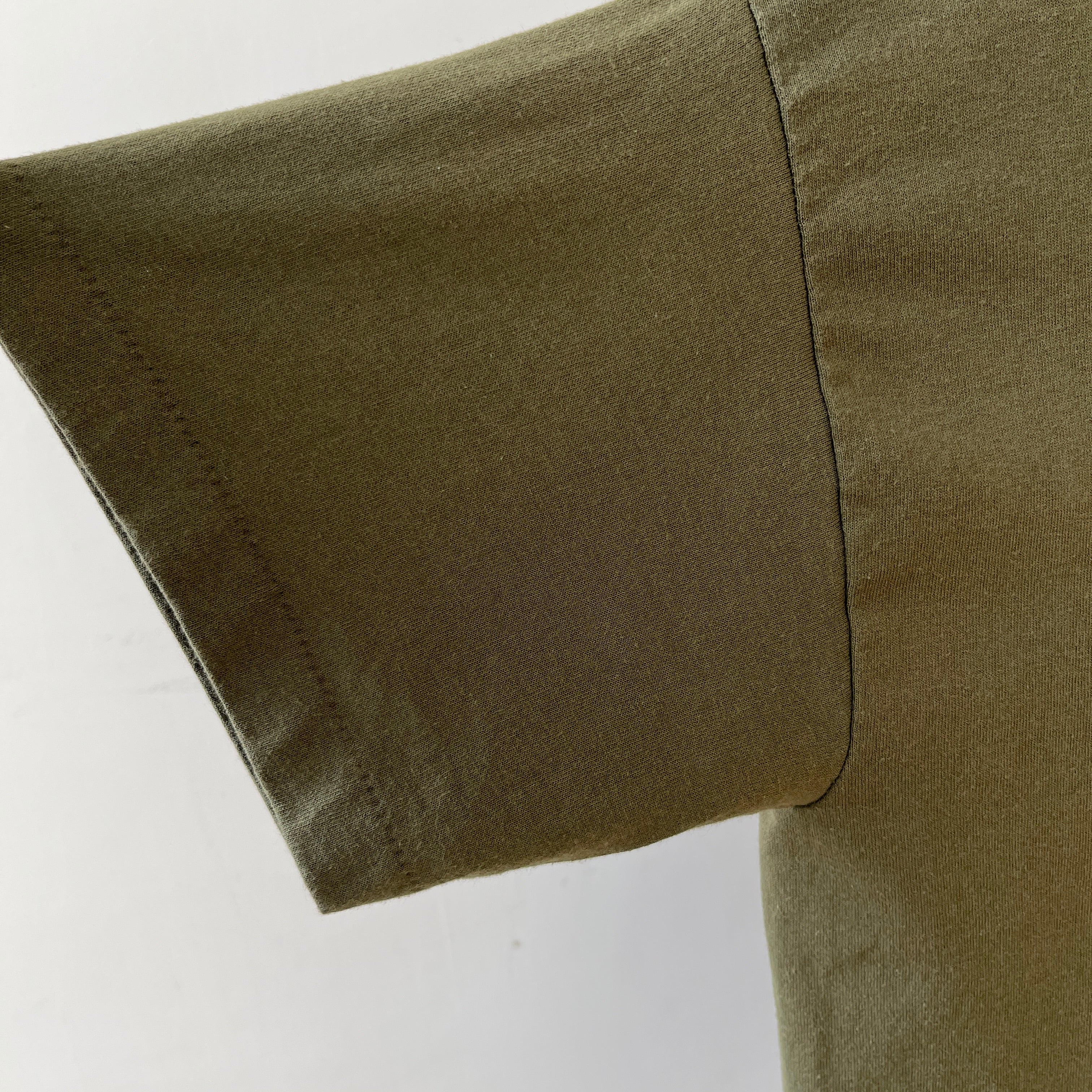 1980s Blank Dark Green T Shirt