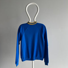 1970s Mock Neck Super Soft Tailored Backside Acrylic Sweatshirt