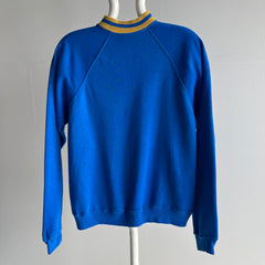 1970s Mock Neck Super Soft Tailored Backside Acrylic Sweatshirt