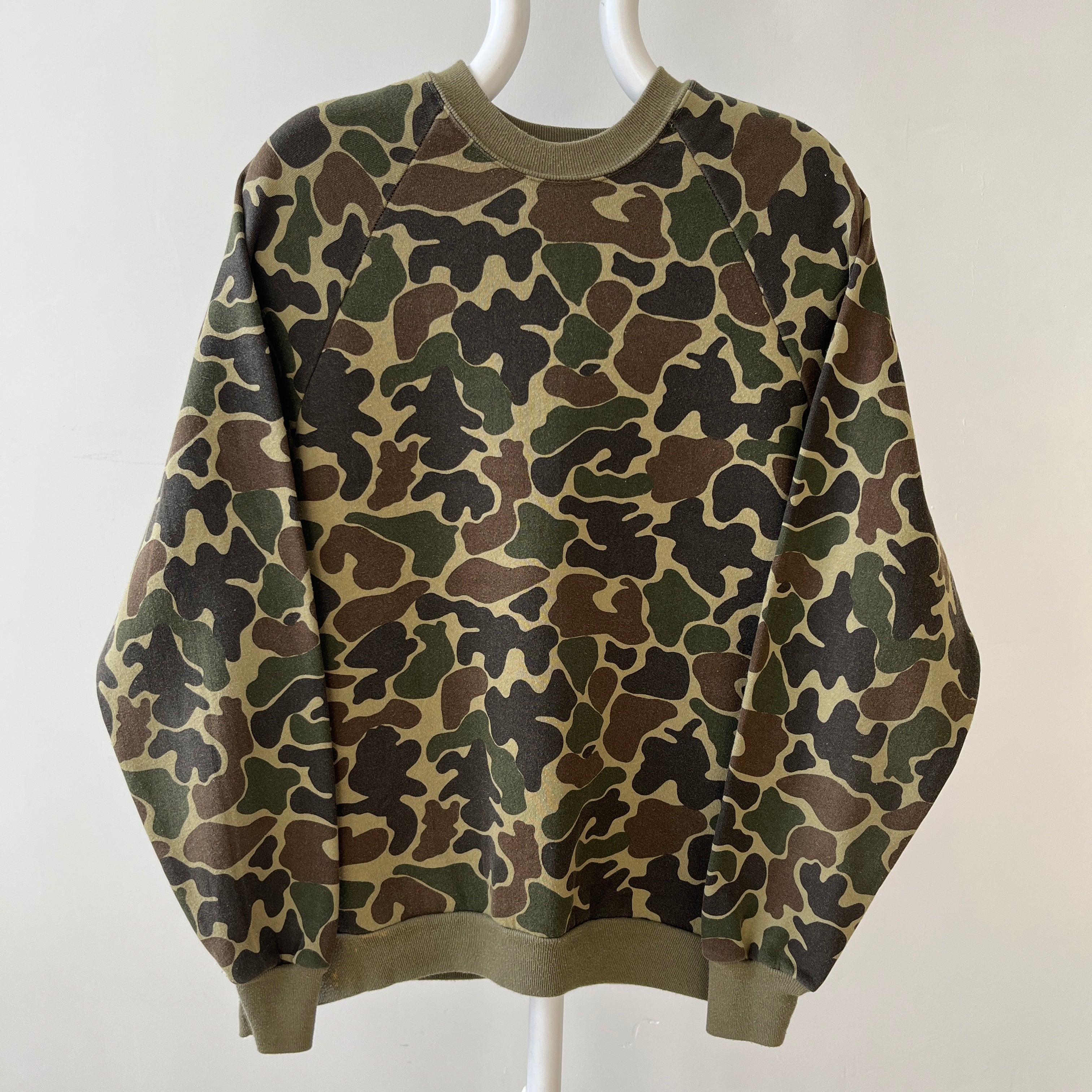 1970s/80s Camo Raglan Sweatshirt