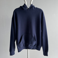 1980s Ultra Fleece Navy Pullover Hoodie