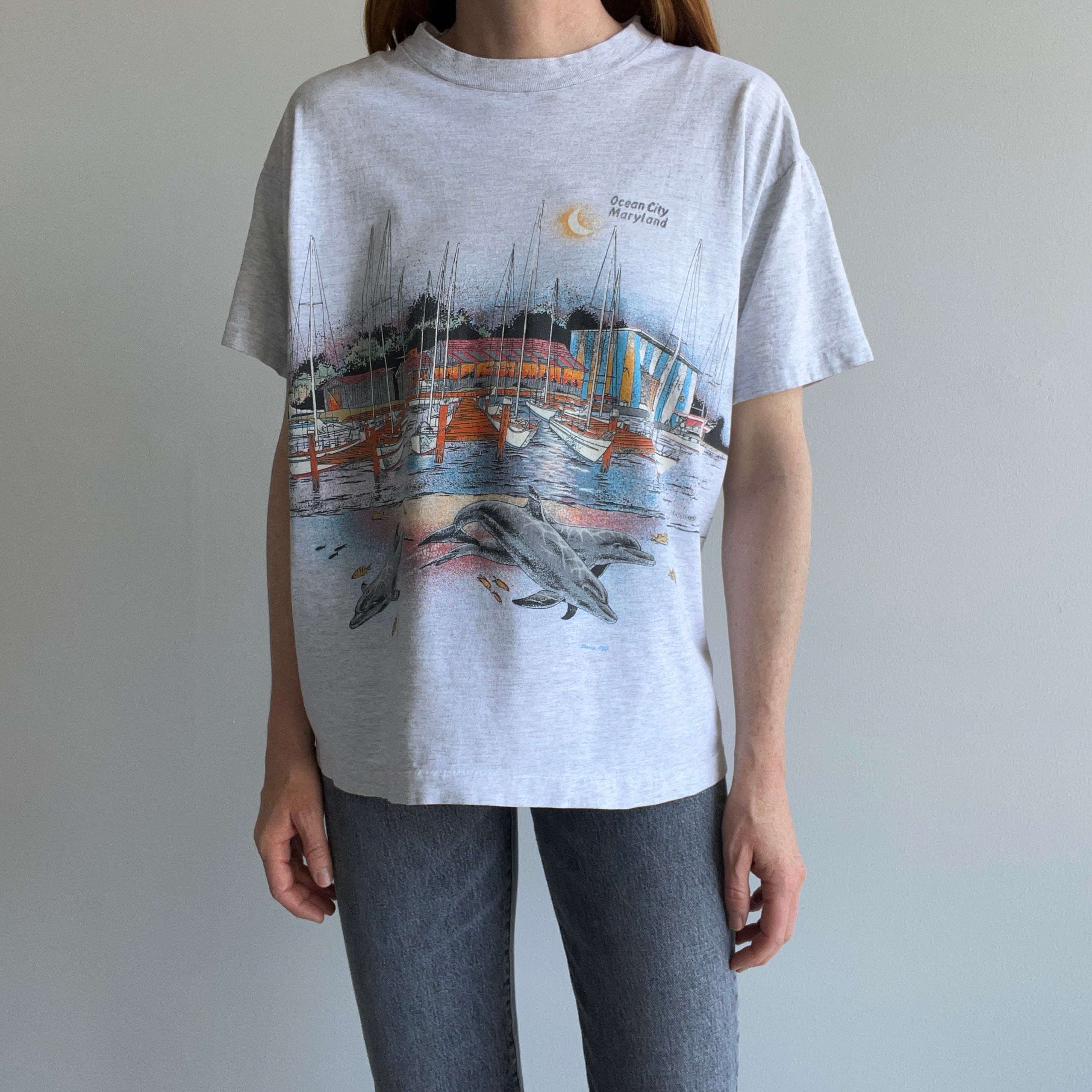 1980s OCEAN CITY Maryland Wrap Around T-Shirt